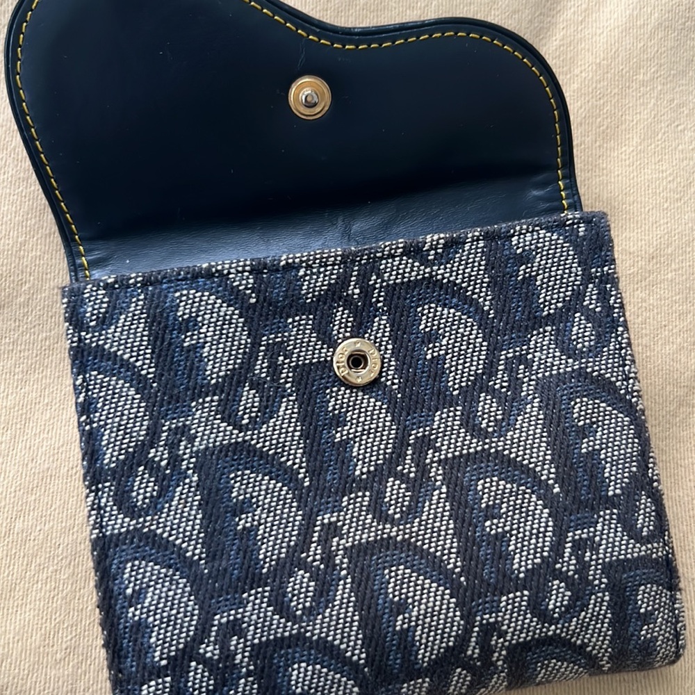 🔥DIOR saddle denim compact wallet vintage - Picture 7 of 12